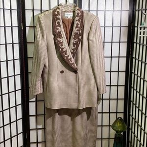 John Meyer of Norwich Wool Blend Skirt Set Size 14